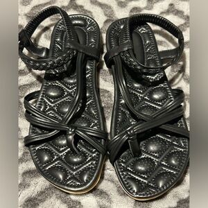 Black Strappy Sandals